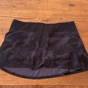 Lululemon Athletica Navy Camouflage Skirt